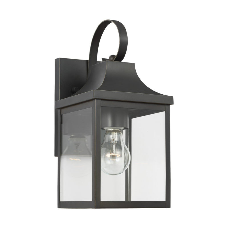 Say Brook 13" Outdoor Wall Lantern in Antique Bronze