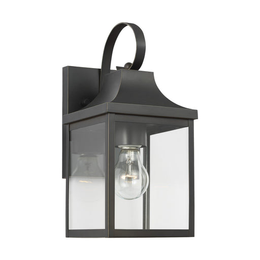 Say Brook 13" Outdoor Wall Lantern in Antique Bronze