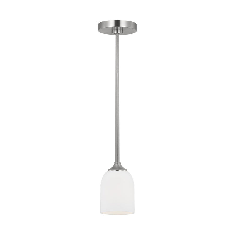 Emile Mini Pendant in Brushed Steel