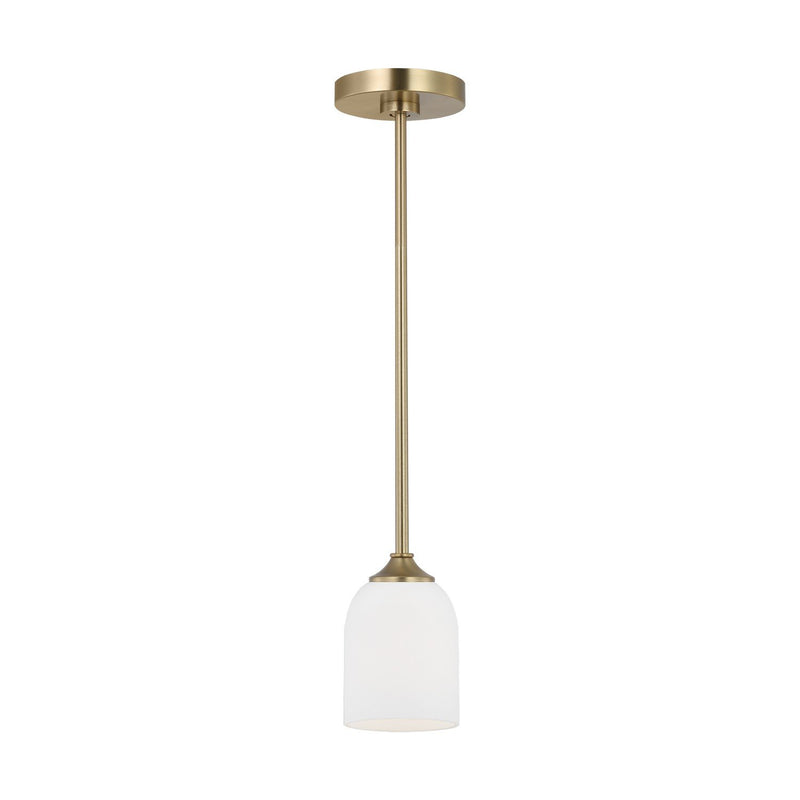Emile Mini Pendant in Satin Brass