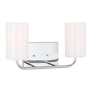 Rhett 2-Light Bath Vanity Light in Chrome