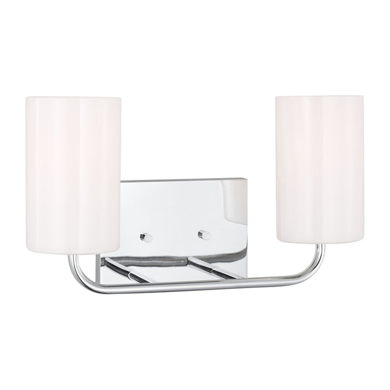 Rhett 2-Light Bath Vanity Light in Chrome