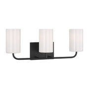 Rhett 3-Light Bath Vanity Light in Midnight Black