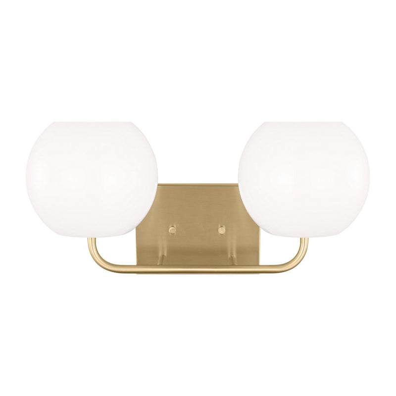 Rory 2-Light Bath Vanity Light in Satin Brass
