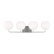 Rory 4-Light Bath Vanity Light in Brushed Steel