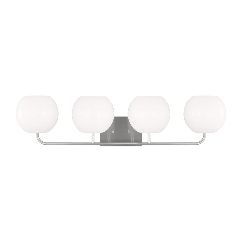 Rory 4-Light Bath Vanity Light in Brushed Steel