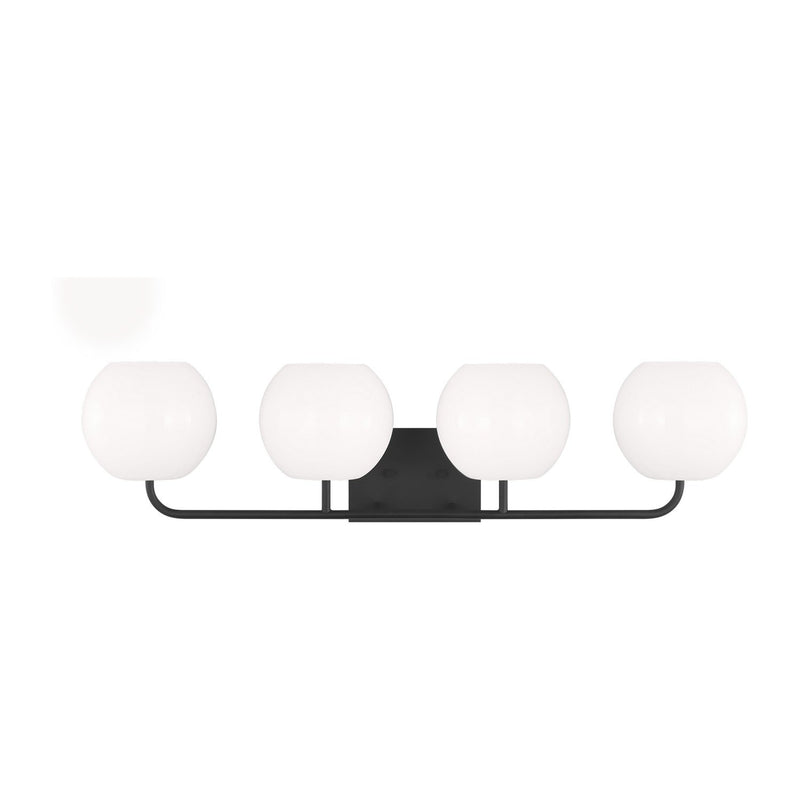 Rory 4-Light Bath Vanity Light in Midnight Black