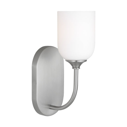 Emile Bath Sconce in Brushed Steel