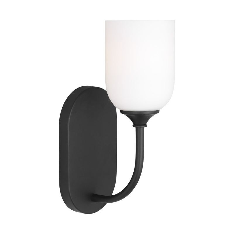 Emile Bath Sconce in Midnight Black
