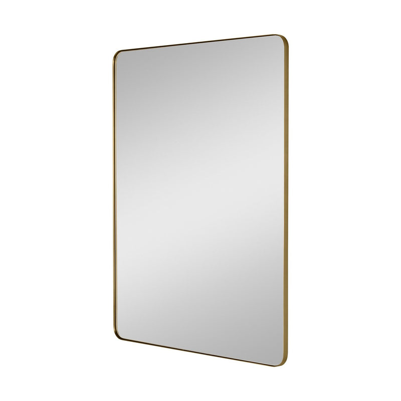 Planer 36" x 48" Mirror in Burnished Brass