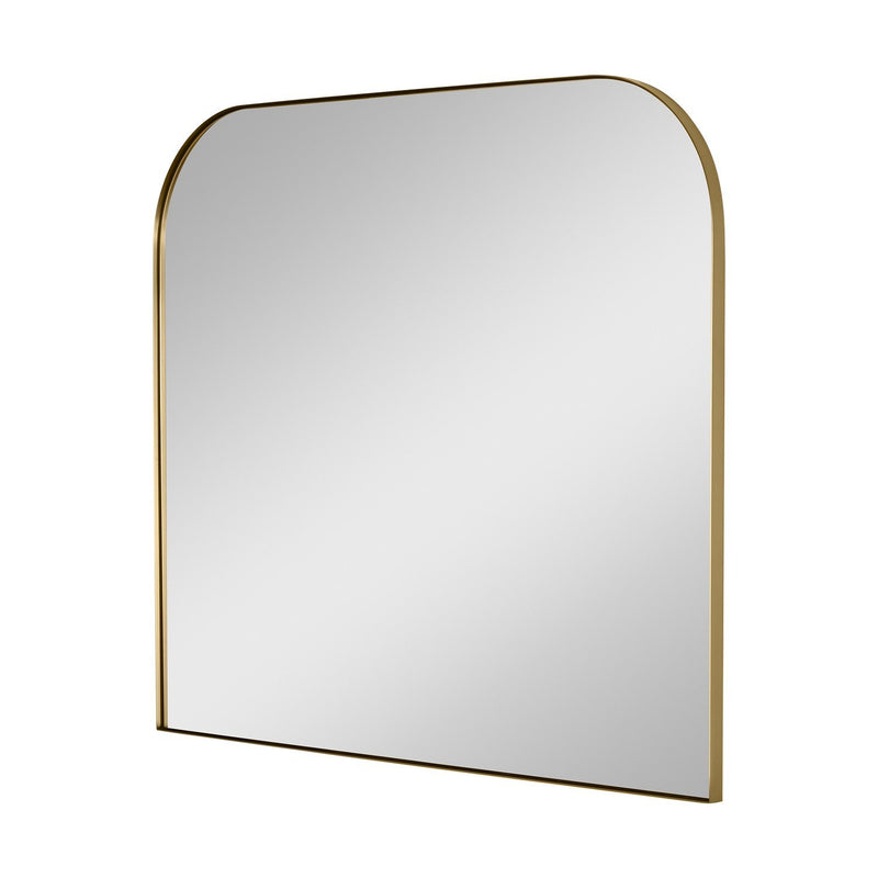 Planer 42" x 36" Mirror in Burnished Brass