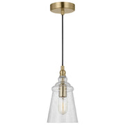 Loras Mini Pendant in Satin Brass