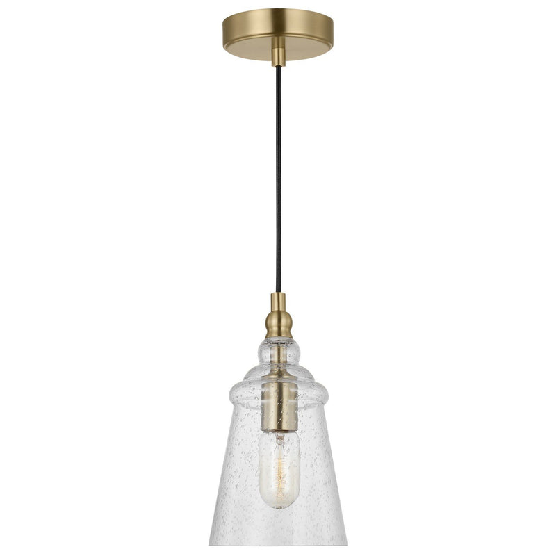 Loras Mini Pendant in Satin Brass