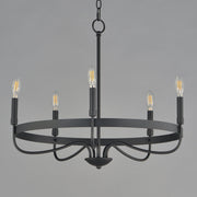 Frankie 5 Light Chandelier in Black