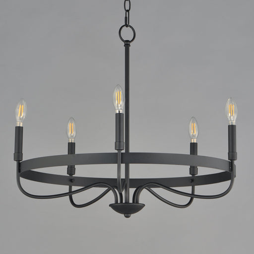 Frankie 5 Light Chandelier in Black
