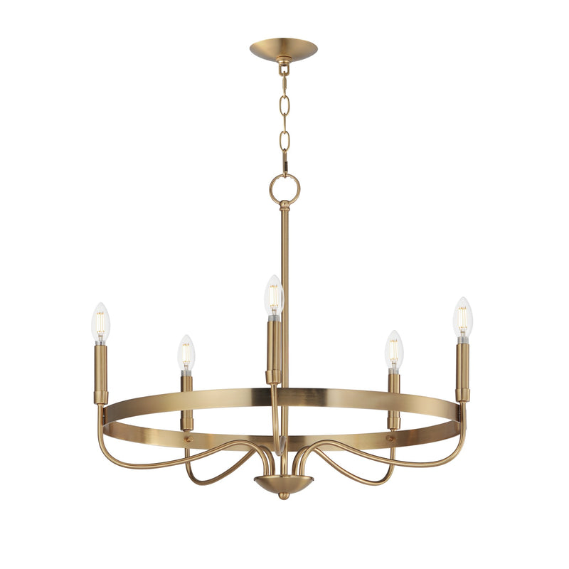 Frankie 5 Light Chandelier in Heritage