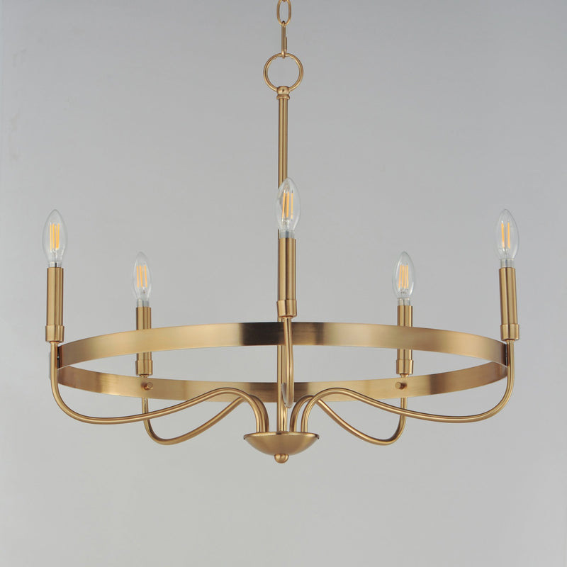 Frankie 5 Light Chandelier in Heritage