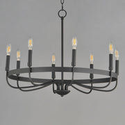 Frankie 8 Light Chandelier in Black