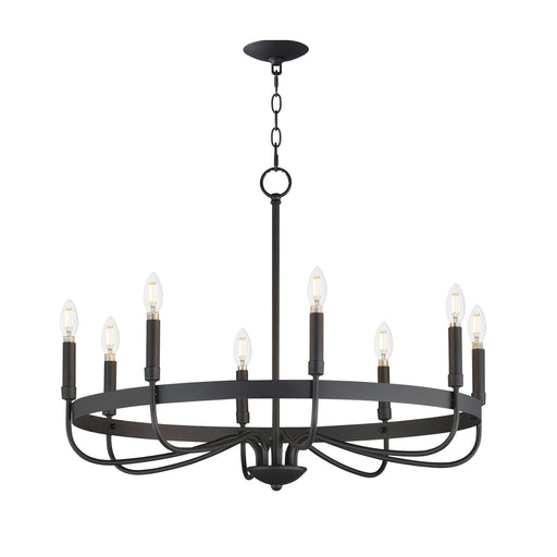 Frankie 8 Light Chandelier in Black