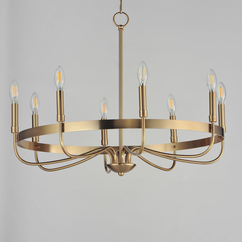Frankie 8 Light Chandelier in Heritage