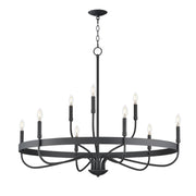 Frankie 9 Light Chandelier in Black