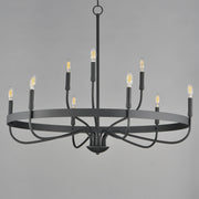 Frankie 9 Light Chandelier in Black