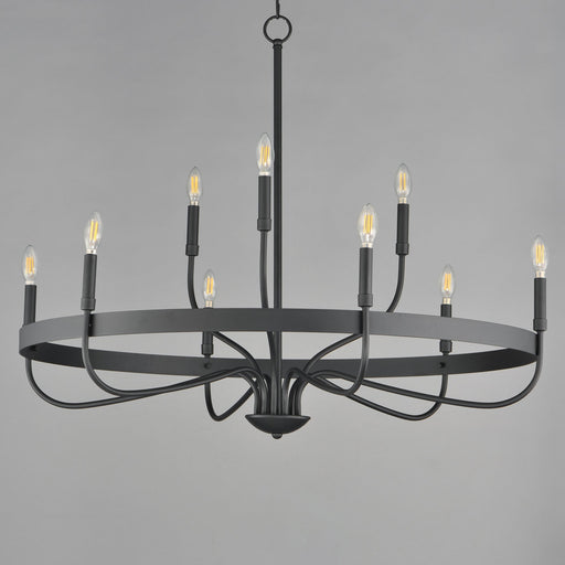 Frankie 9 Light Chandelier in Black