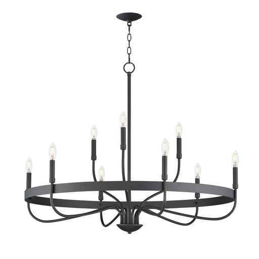 Frankie 9 Light Chandelier in Black