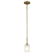 Shailene Mini Pendant in Natural Brass