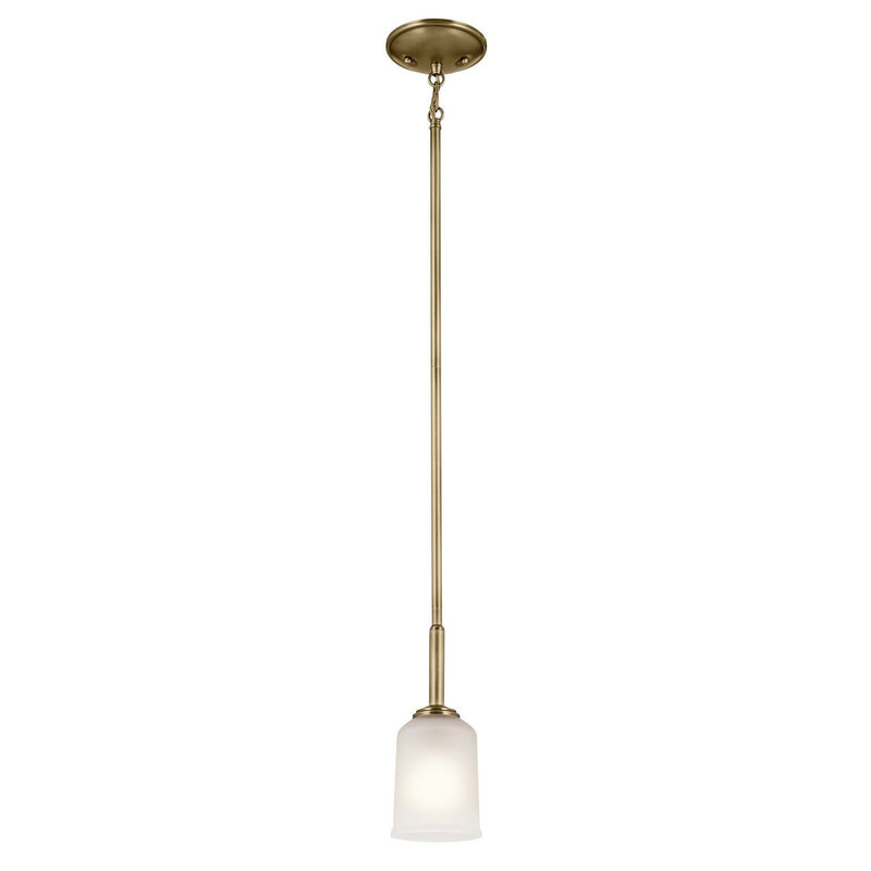 Shailene Mini Pendant in Natural Brass