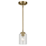 Winslow Mini Pendant in Natural Brass