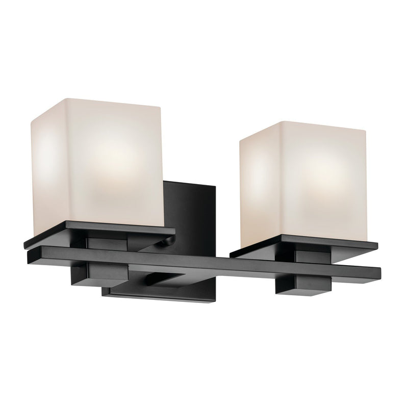 Tully 2-Light Bath Vanity Light in Black