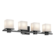 Tully 4-Light Bath Vanity Light in Black