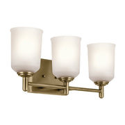 Shailene 3-Light Bath Vanity Light in Natural Brass