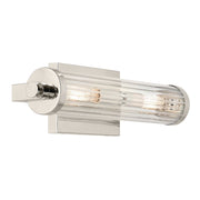 Azores 2-Light Bath Vanity Light in Polished Nickel