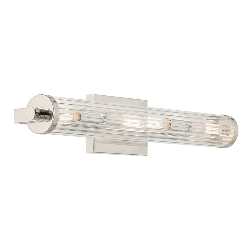 Azores 4-Light Bath Vanity Light in Polished Nickel