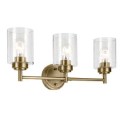 Winslow 3-Light Bath Vanity Light in Natural Brass