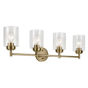 Winslow 4-Light Bath Vanity Light in Natural Brass