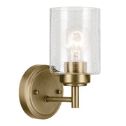Winslow Bath Sconce in Natural Brass