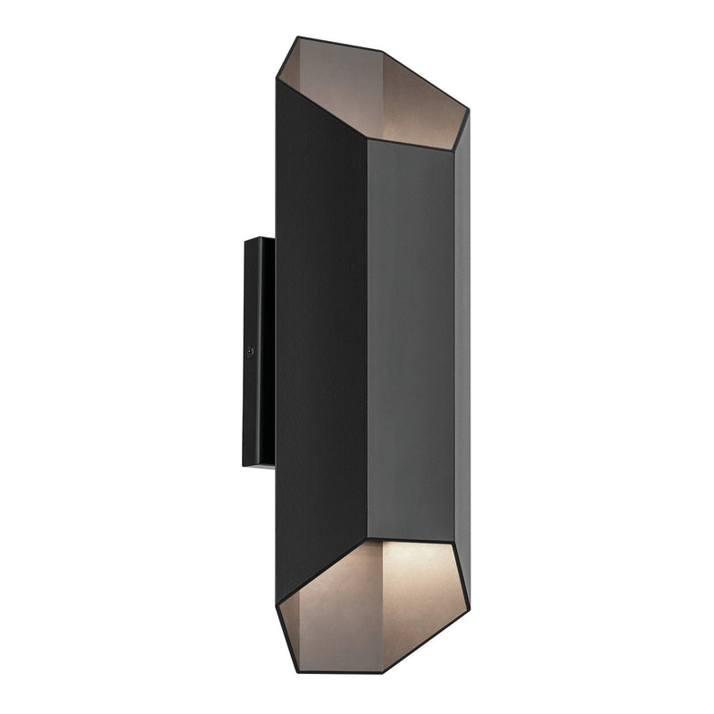 Estella 2-Light Outdoor Wall Sconce in Black