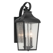 Forestdale 2-Light Medium Outdoor Wall Lantern in Textured Black