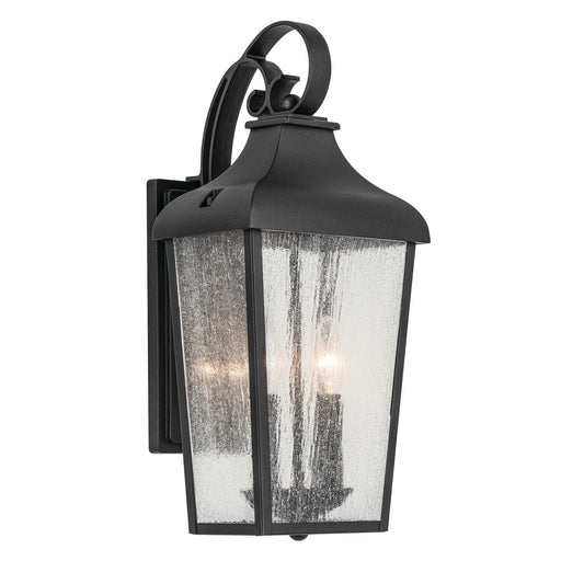 Forestdale 2-Light Medium Outdoor Wall Lantern in Textured Black