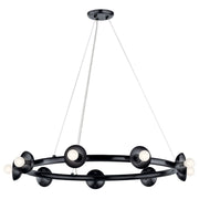 Palta 9-Light Chandelier in Black