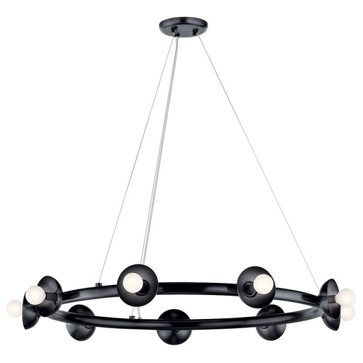 Palta 9-Light Chandelier in Black