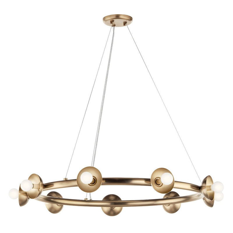 Palta 9-Light Chandelier in Champagne Bronze