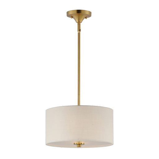 10011OMNAB- Bongo 2-Light Pendant / Semi-Flush Mount in Natural Aged Brass by Maxim