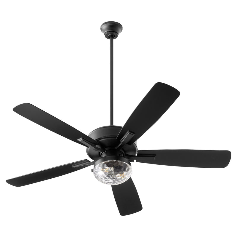 Ovation 52" 5-Blade Wet Ceiling Fan with Light Kit in Matte Black