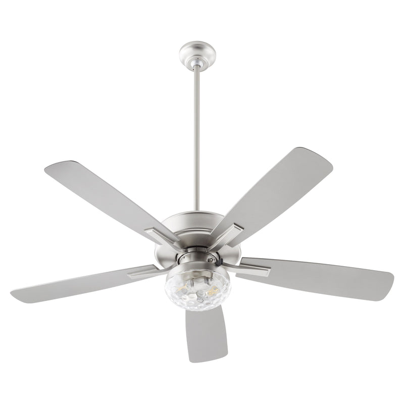 Ovation 52" 5-Blade Wet Ceiling Fan with Light Kit in Satin Nickel