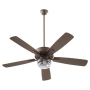 Ovation 52" 5-Blade Wet Ceiling Fan with Light Kit in Oiled Bronze