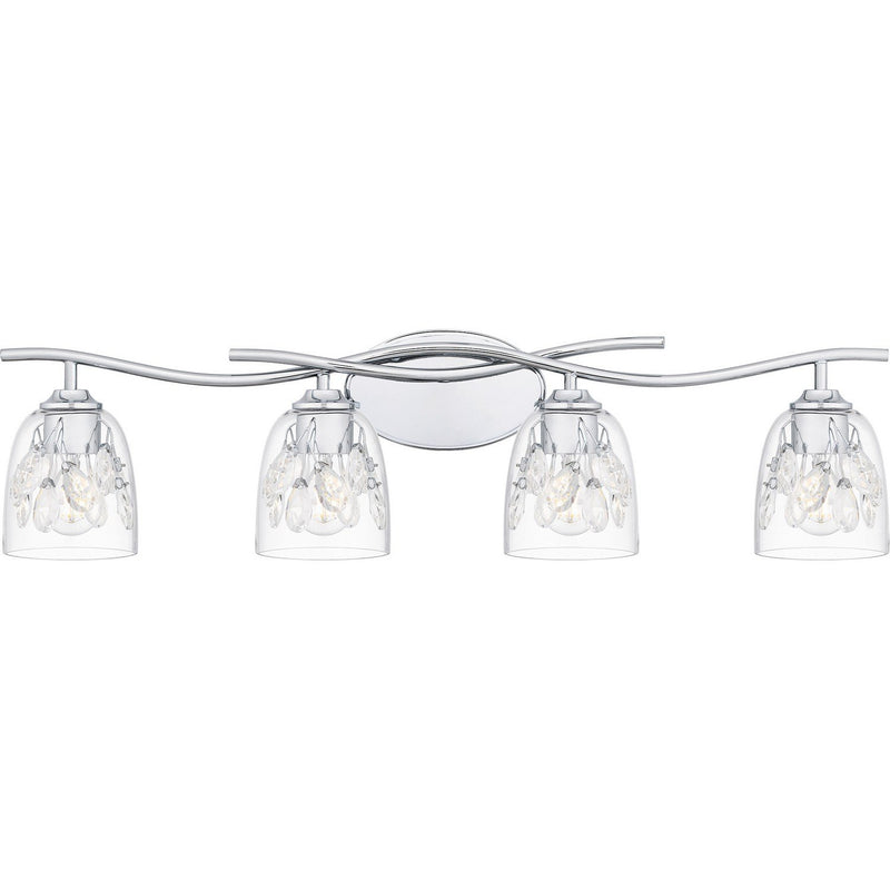 Ansley 4-Light Bath Vanity Light in Polished Chrome